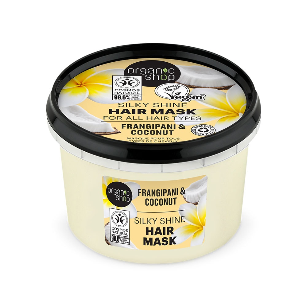 Silky Shine Mask For All Hair Types Frangipani and Coconut 250ml