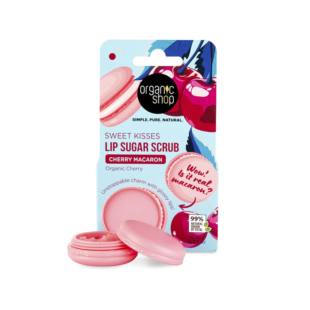 Cherry Macaron Lip Sugar Scrub 10ml