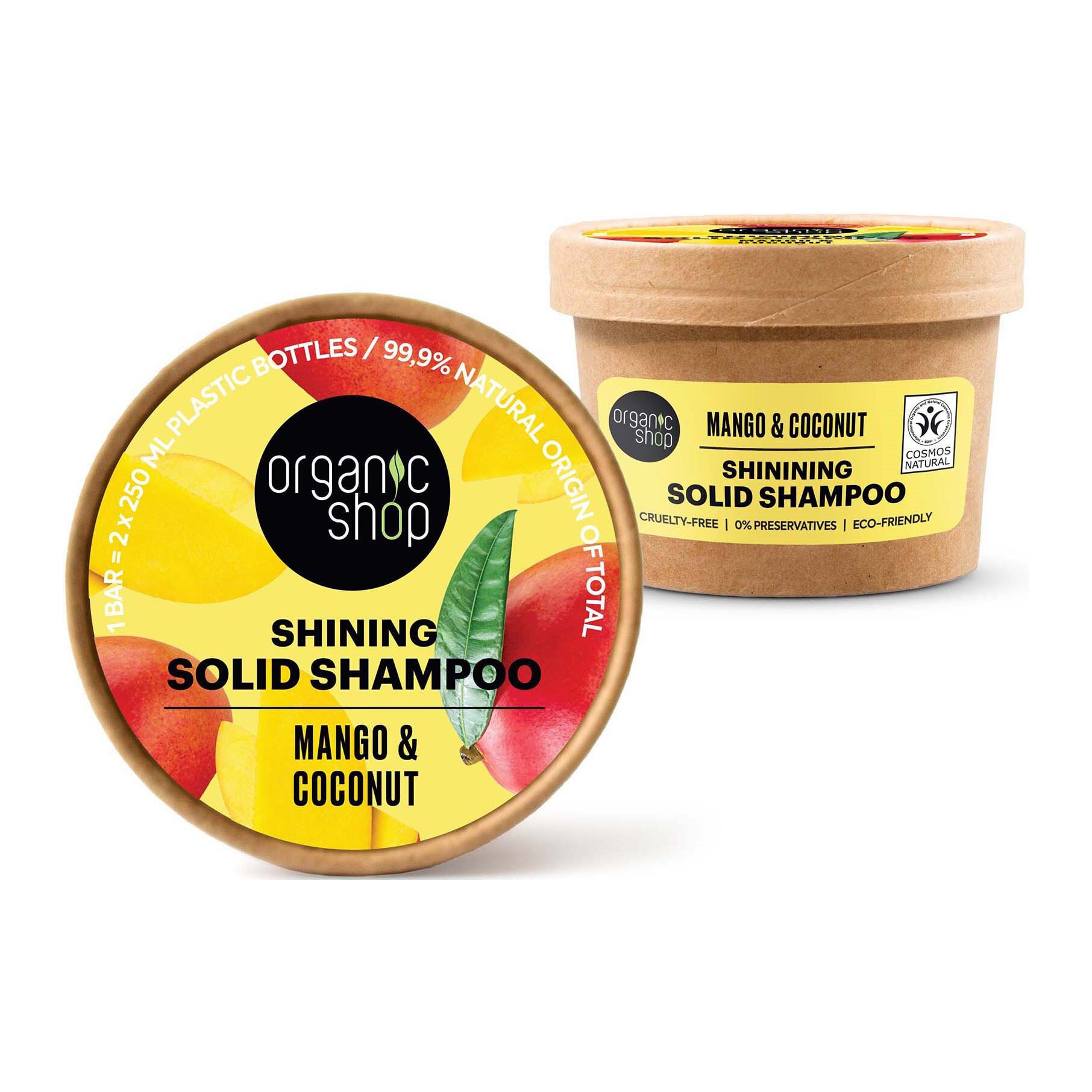 Shining solid shampo Mango & Coconut 60g