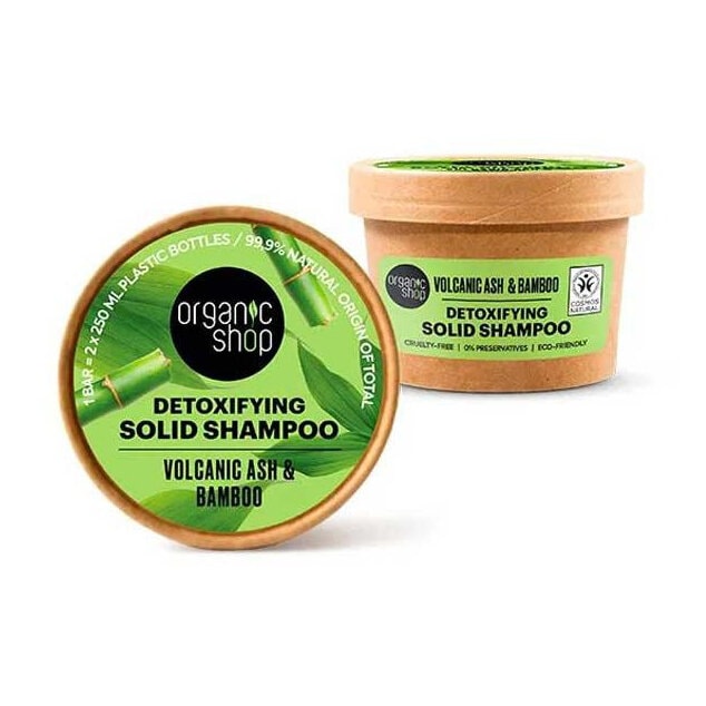 Volumizing solid shampo Volcanic ash & Bamboo 60g