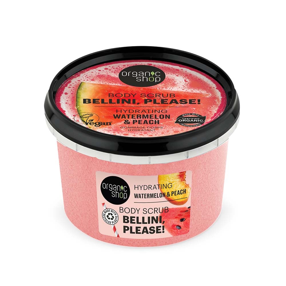 Bellini, please! body scrub. Hydrating. Watermelon & Peach 250ml