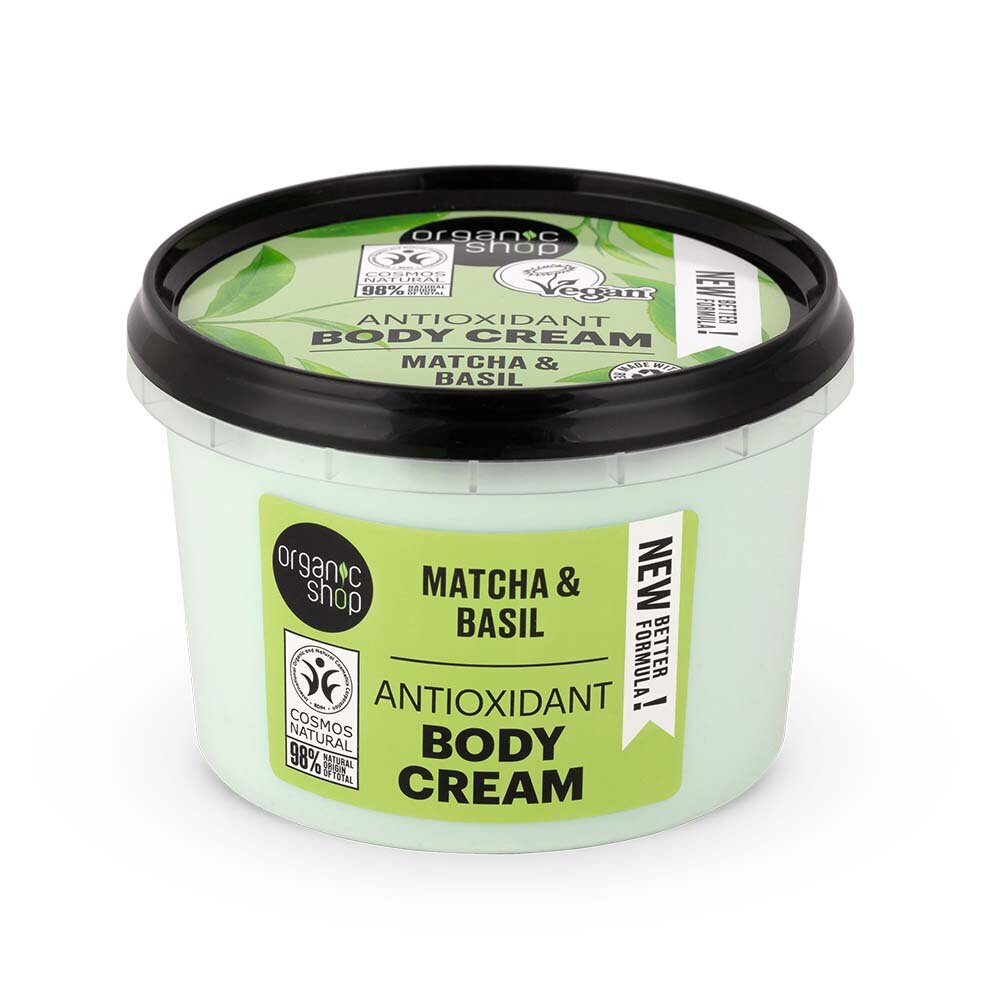 Antioxidant Body Cream Matcha and Basil 250ml