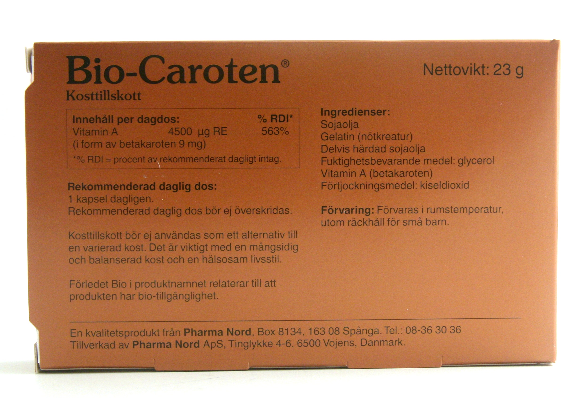 Bio-caroten 60 kapslar