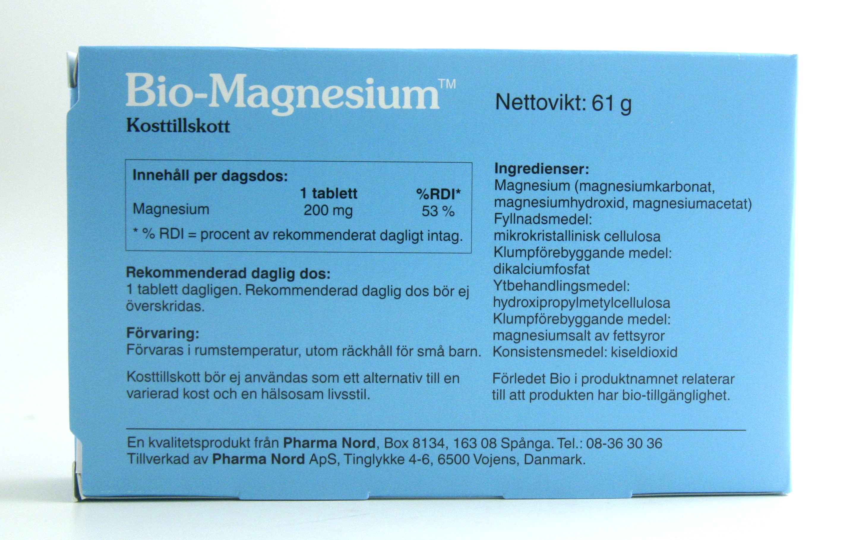 Bio-magnesium 60 tabletter