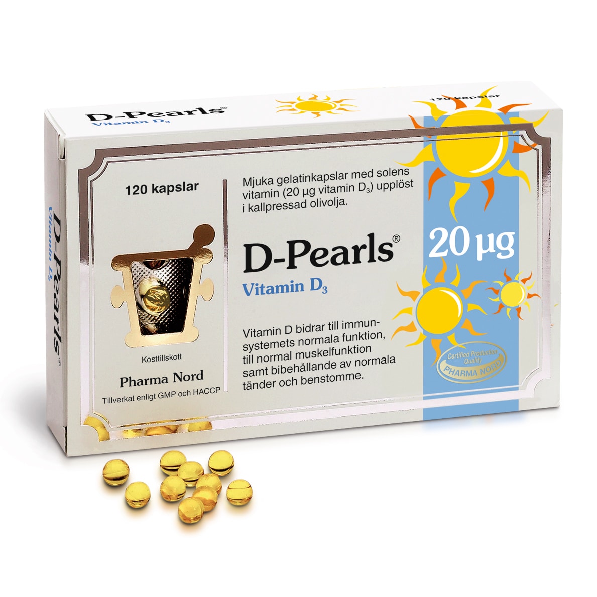 D3-Pearls 800IE 120 kapslar