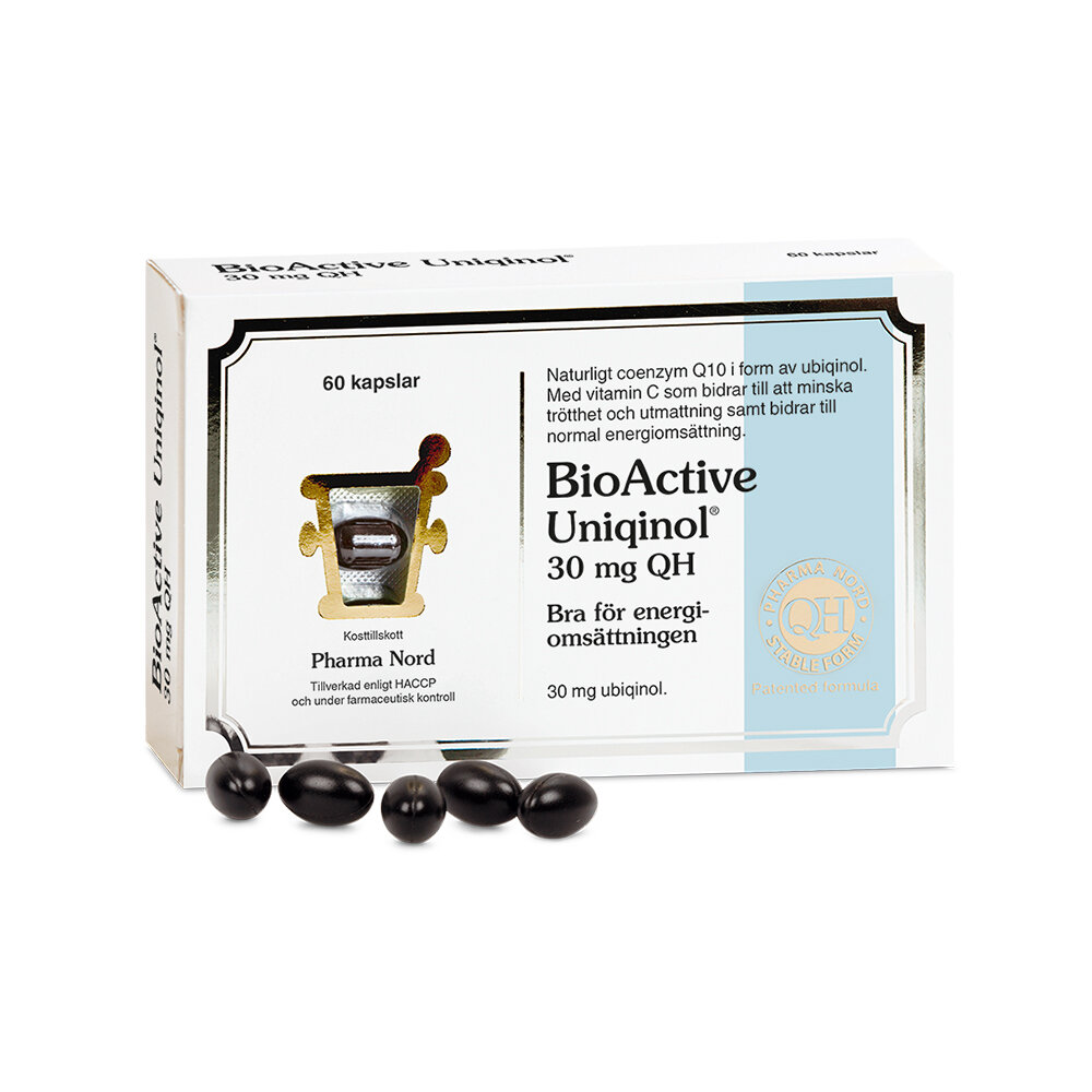 Bio-Active Q10 Uniqinol 30mg 60 kapslar