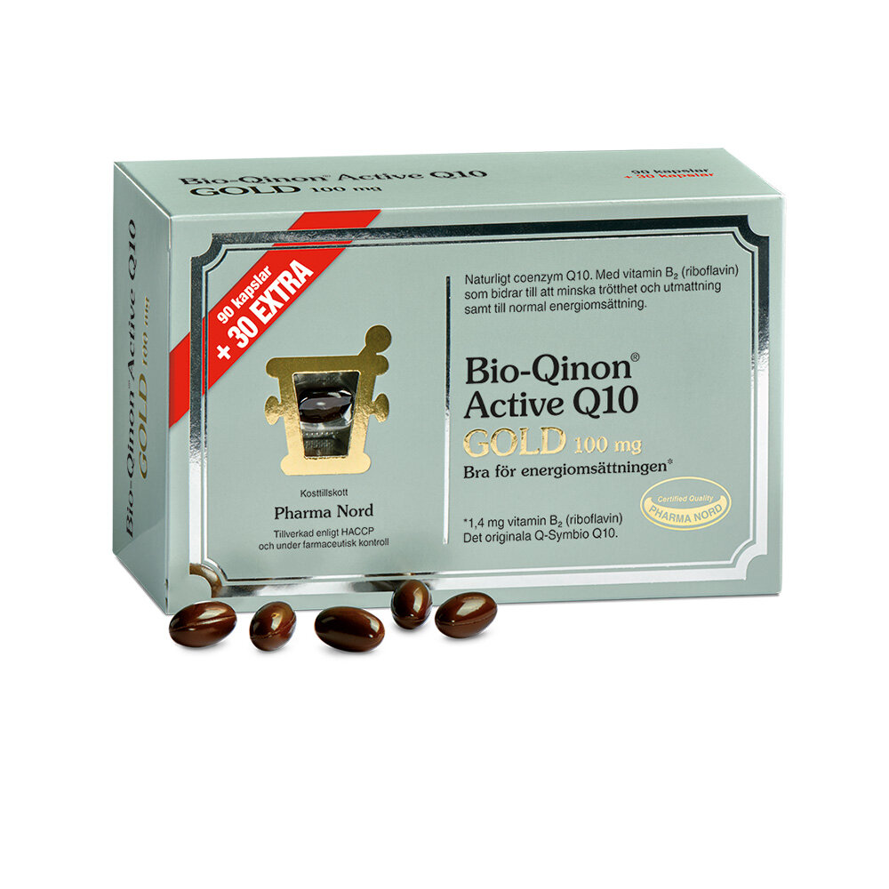 Bio-Qinon Active Q10 Gold 100 mg 90+30 kapslar