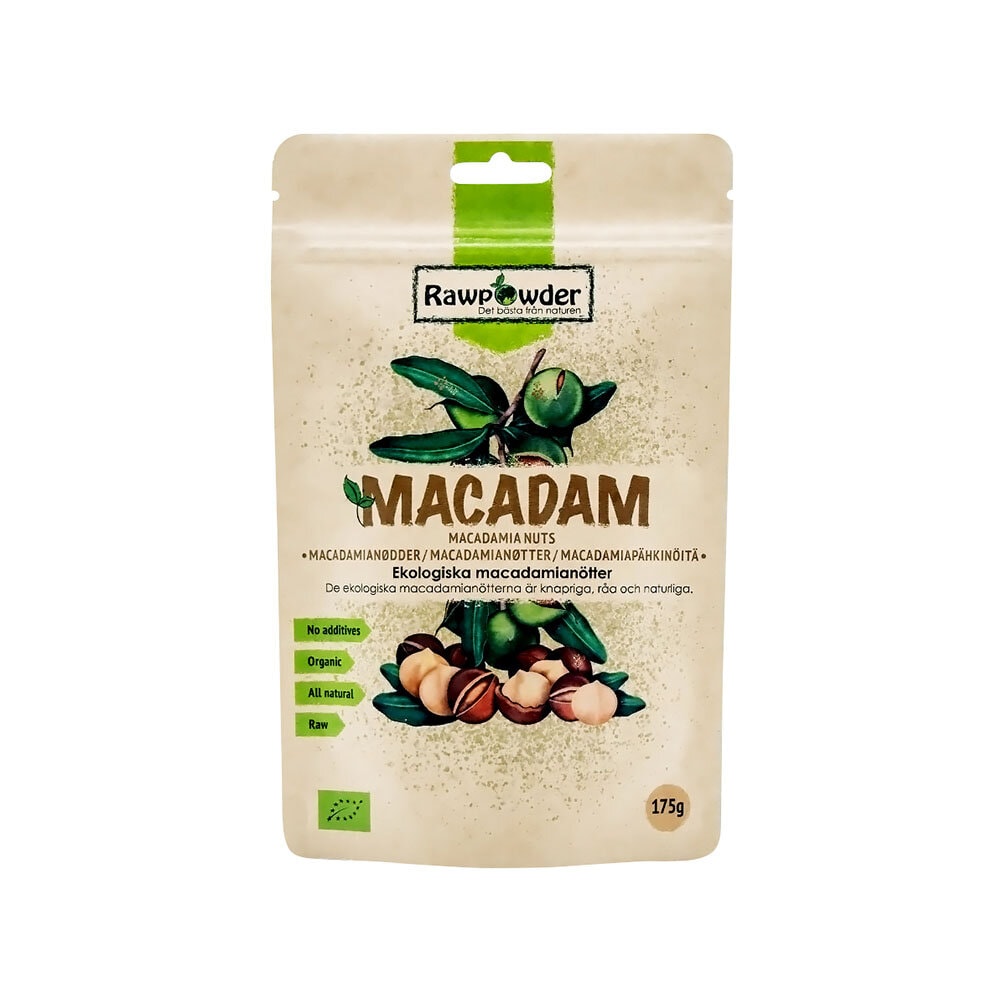 Macadam nötter Naturell 175g