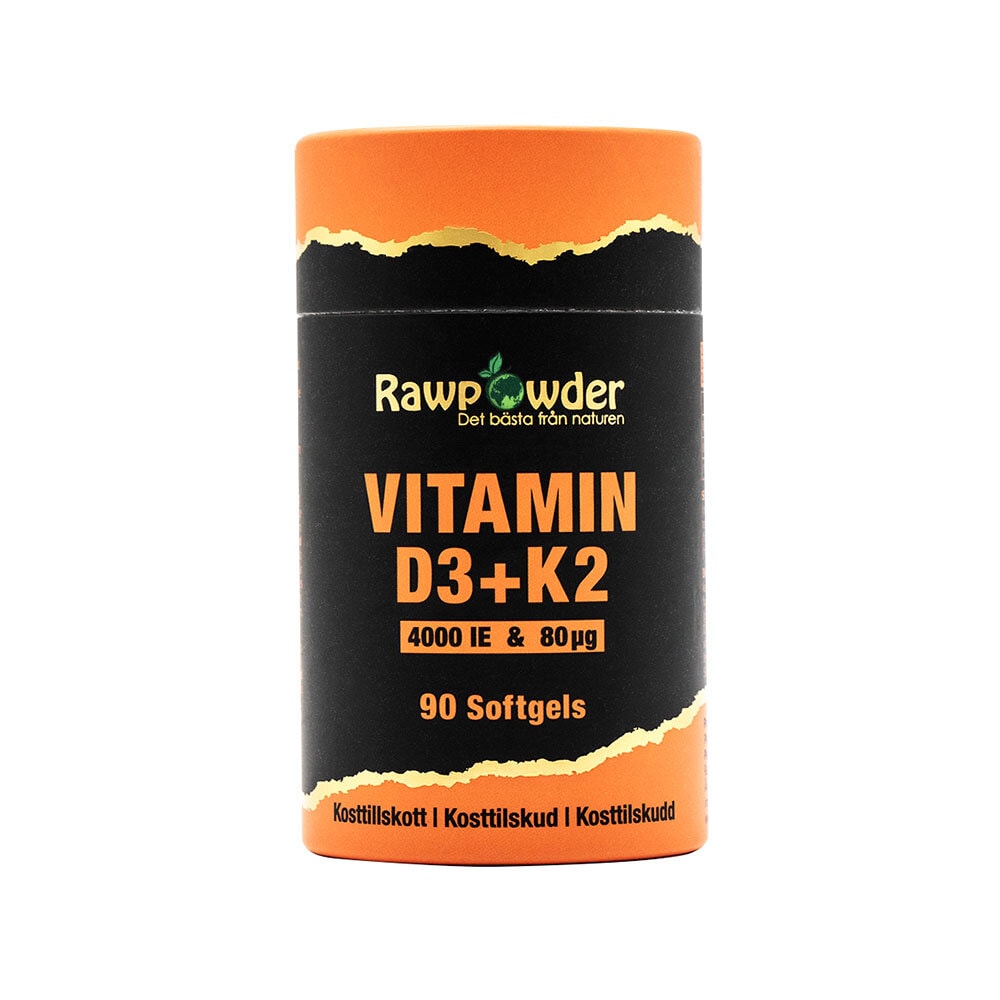 Vitamin D3 4000 IE + K2 80μg 90 kapslar