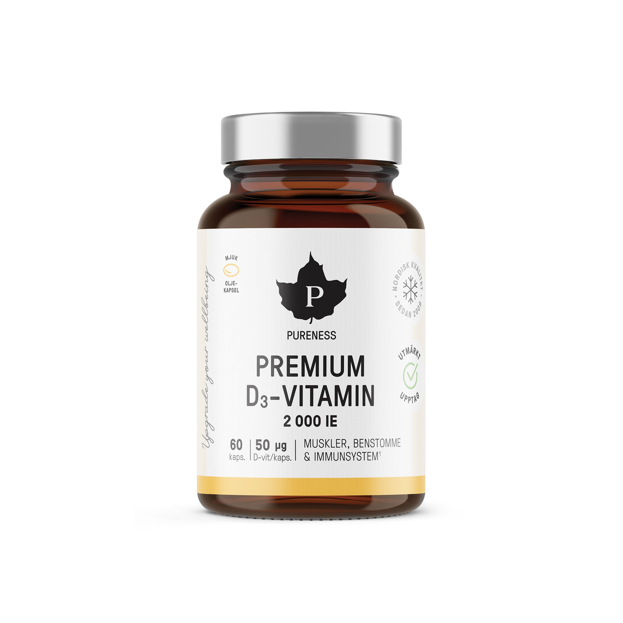 Premium D-Vitamin 50 μg 60 kapslar