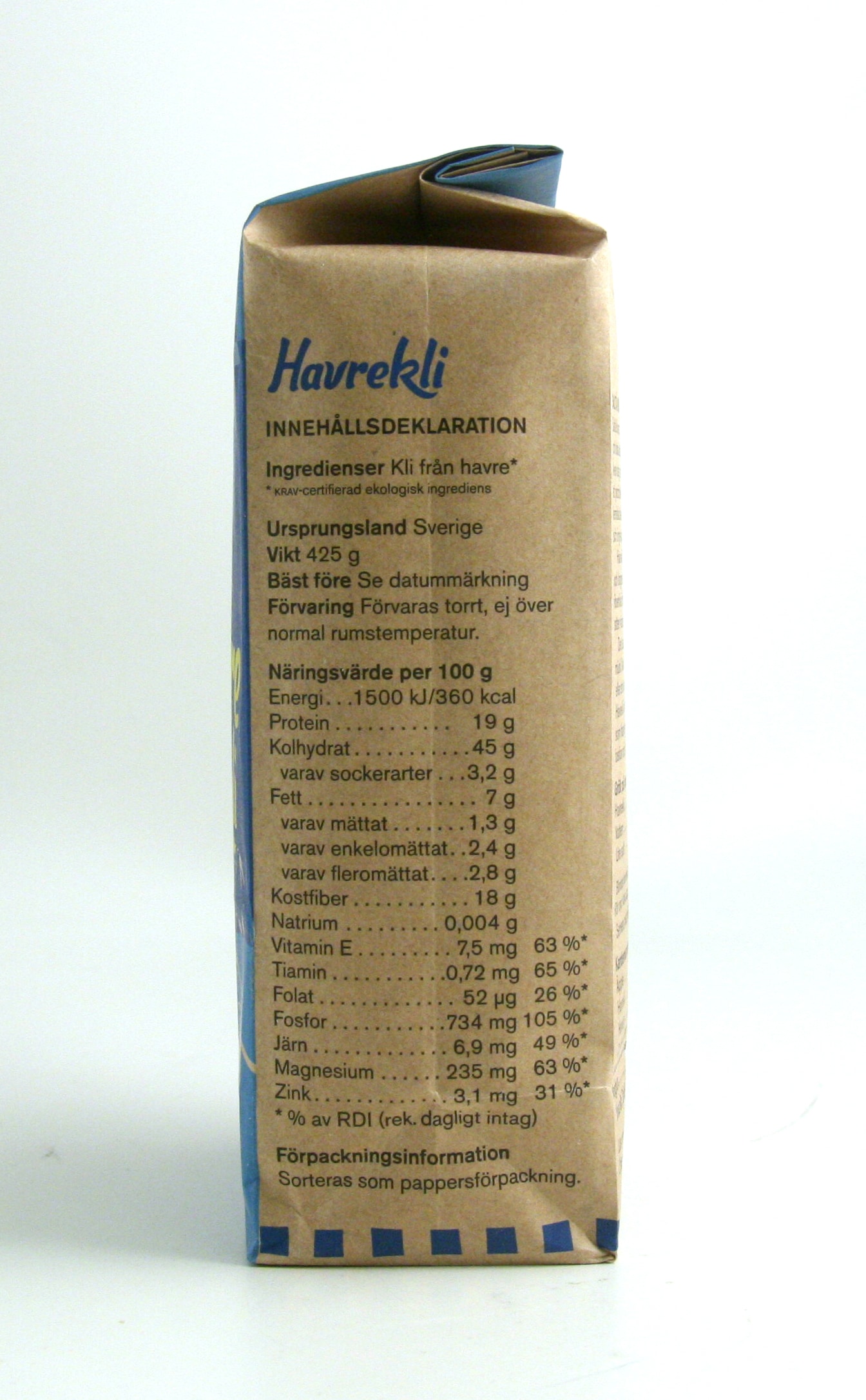 Havrekli 425g