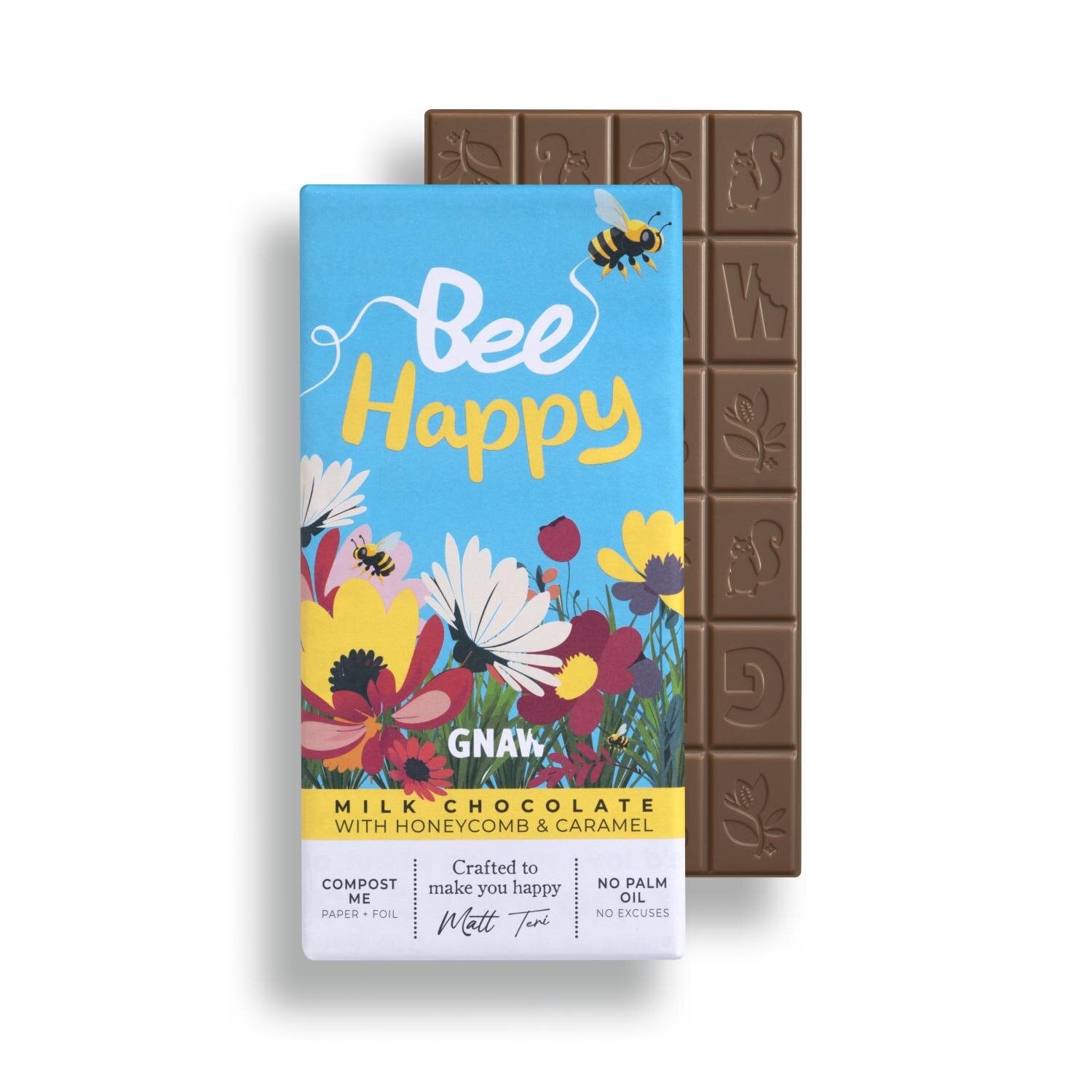 Bee Happy Honeycomb and Caramel 80g