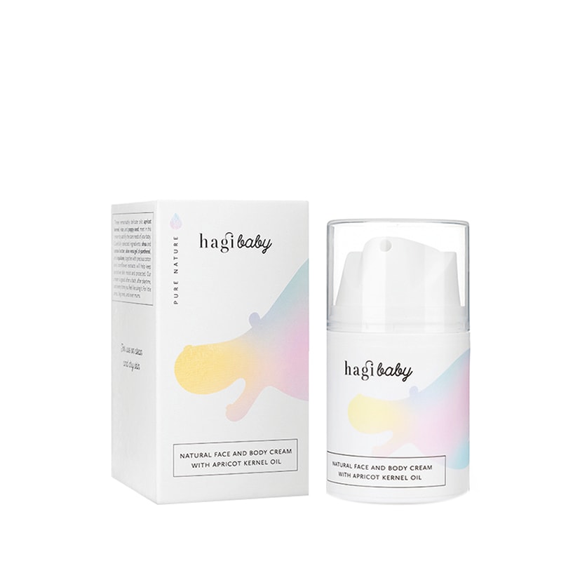 Natural baby face and body cream with apricot kernel oil 50ml 