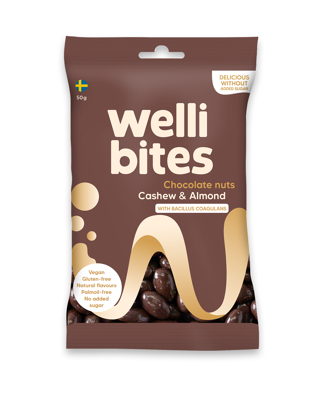 Wellibites Chocolate Nuts 50g