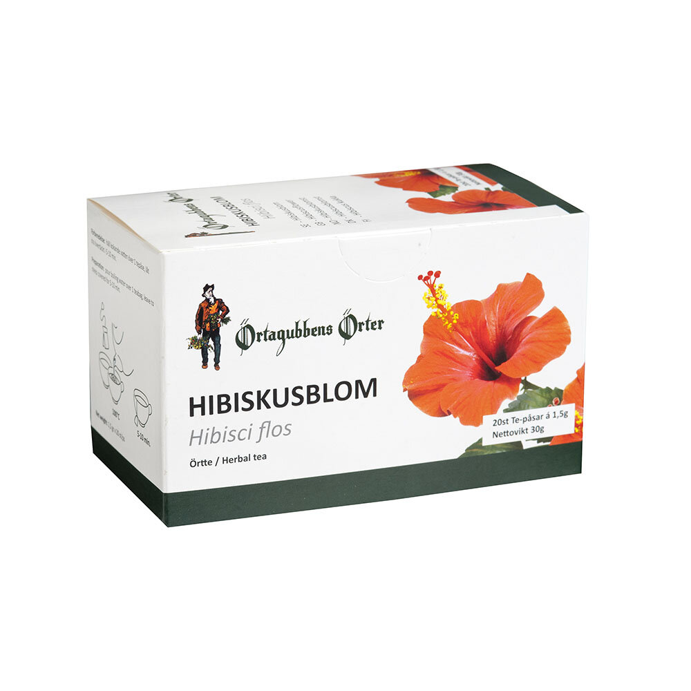 Hibiskusblomma Te-påsar 20st