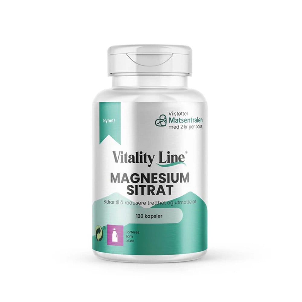 Magnesium Citrat 120 kapslar