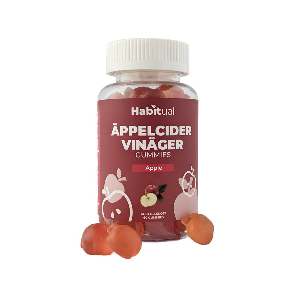 Äppelcidervinäger gummies äpple 60st