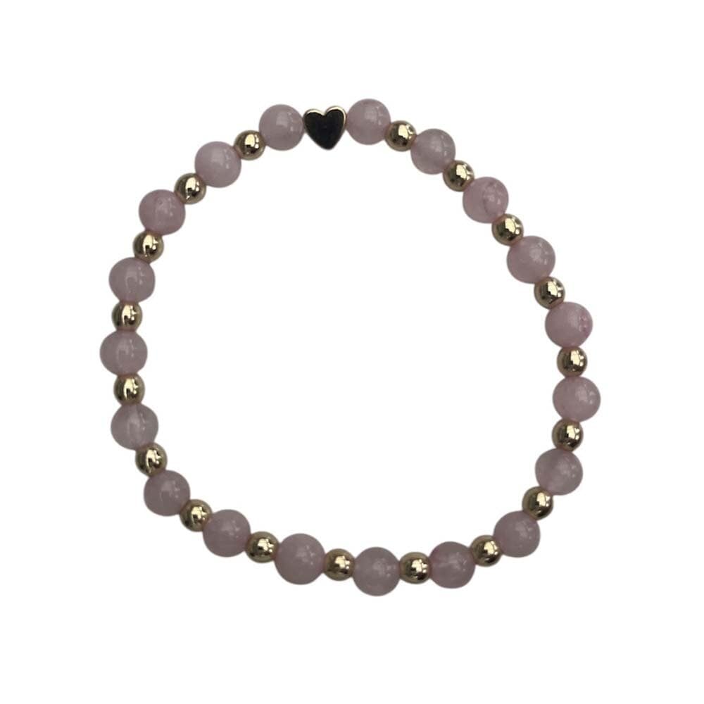 Armband Rosa Kalcedon 6mm