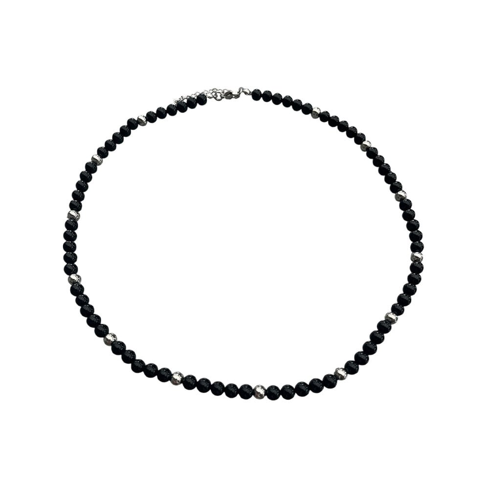 Halsband Svart Onyx 6mm