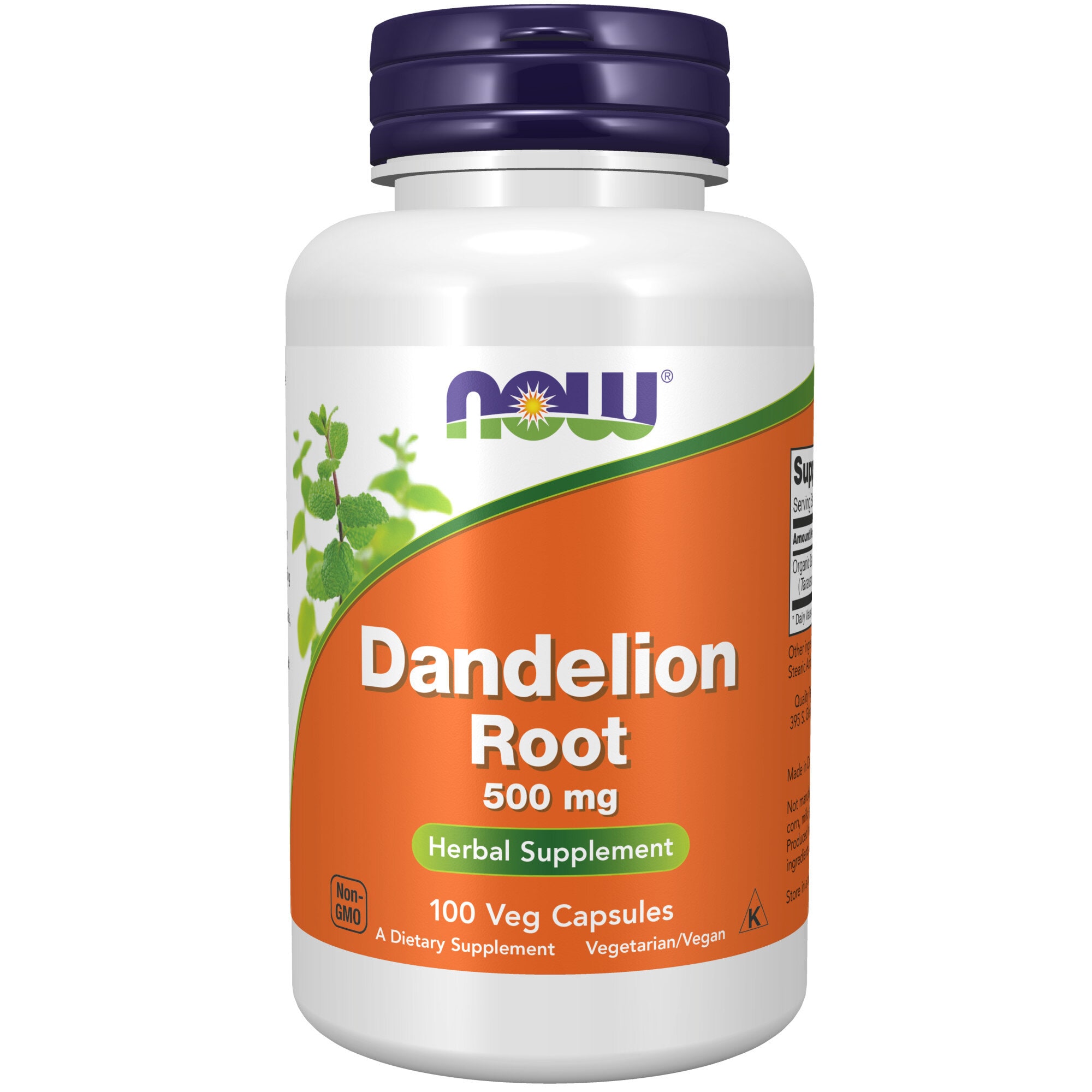 Dandelion Root 500mg 100 vegetabiliska kapslar