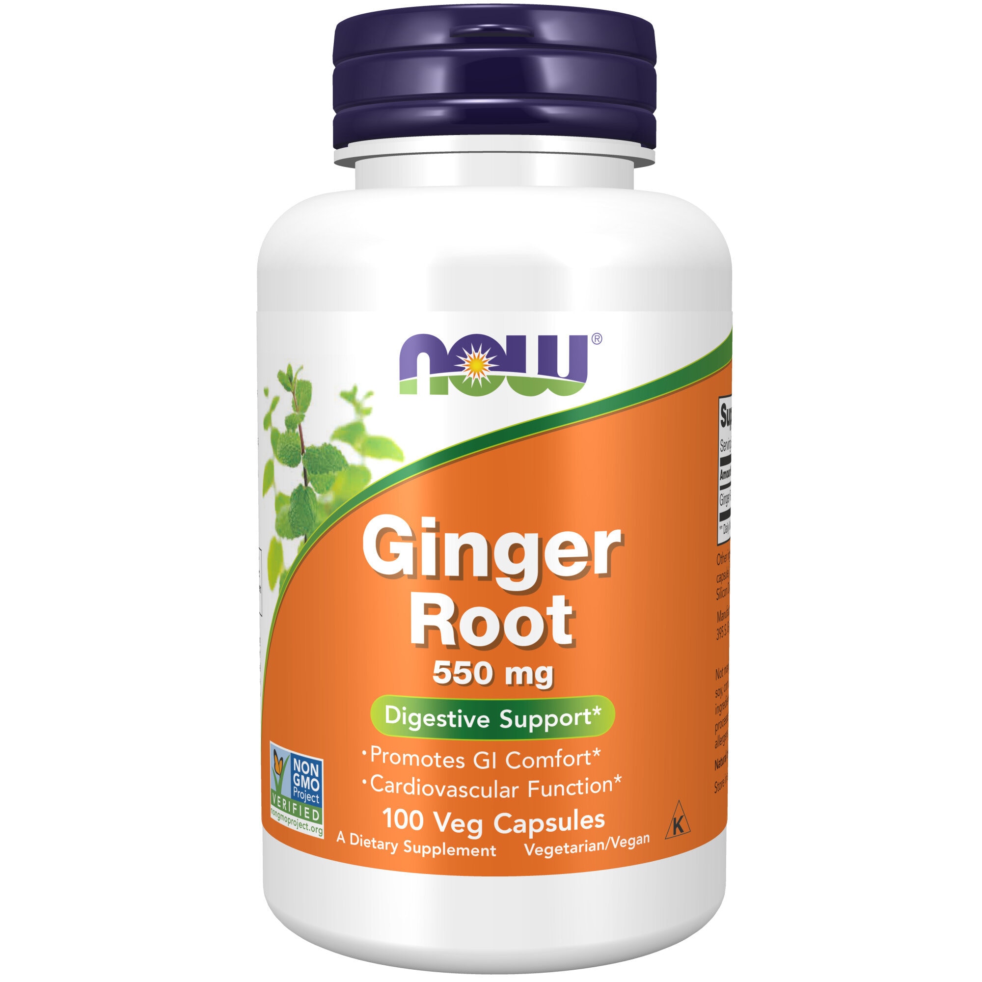 Ginger 550 mg 100 vegetabiliska kapslar
