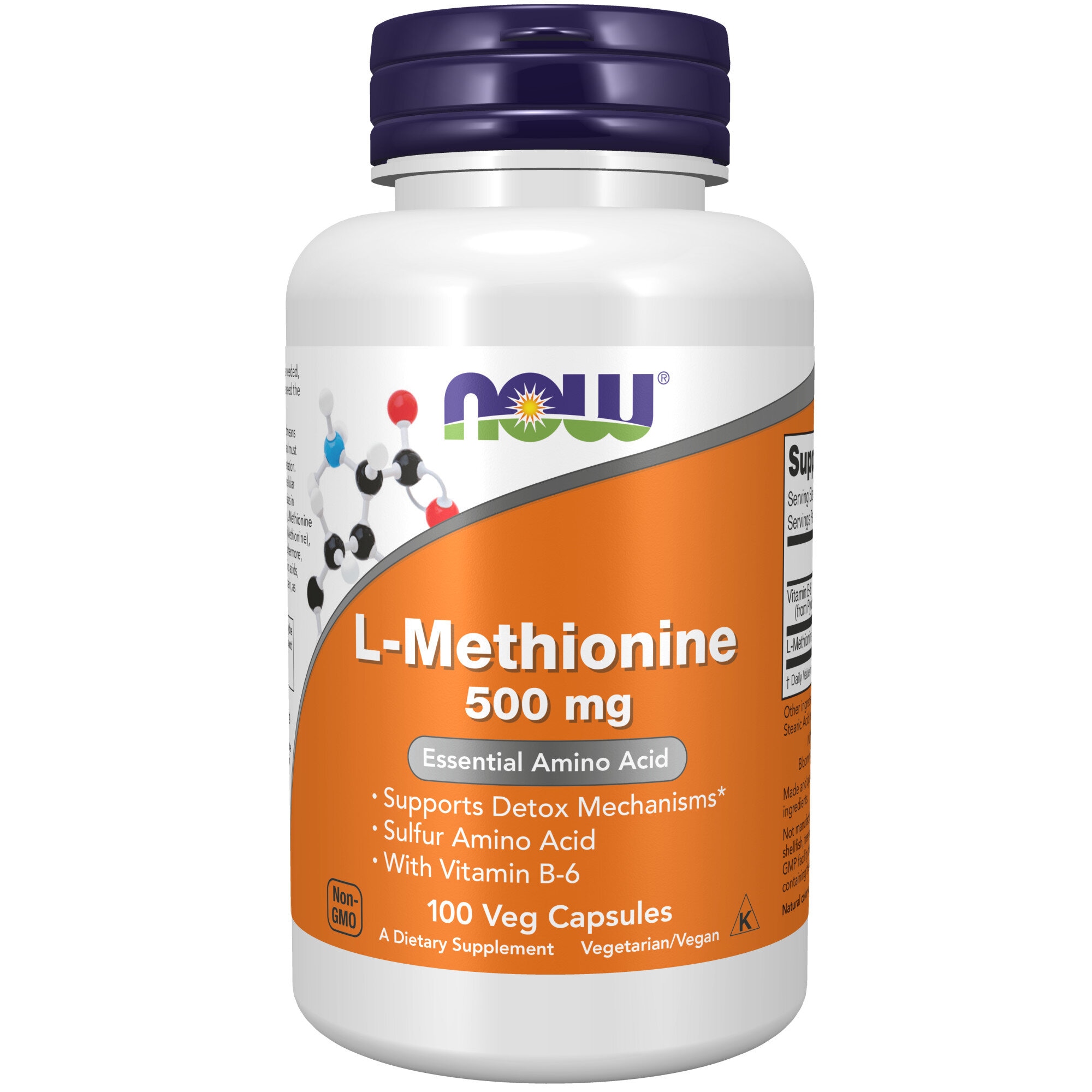 L-Methionine 500mg 100 vegetabiliska kapslar