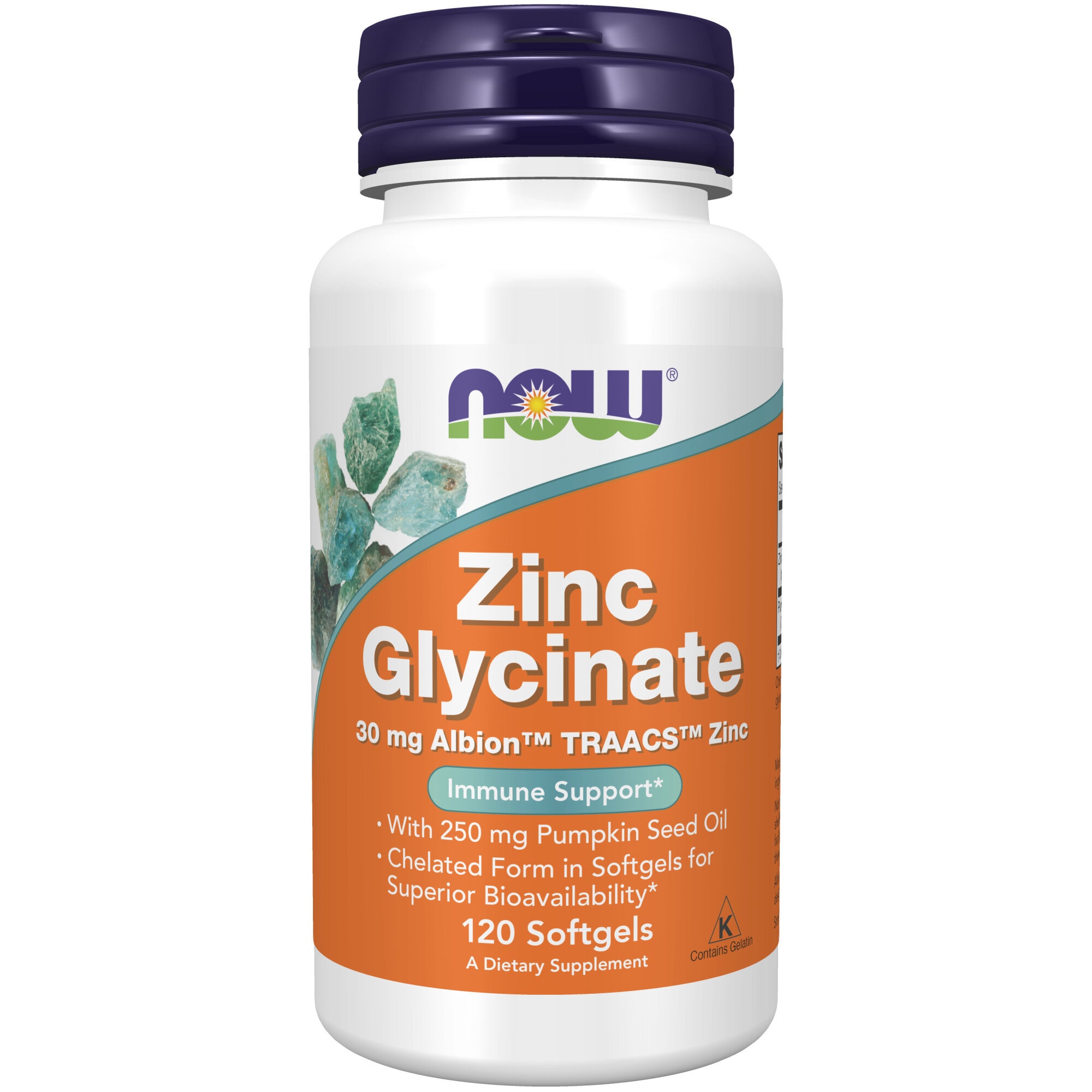 Zinc Glycinate 30 mg 120 softgels