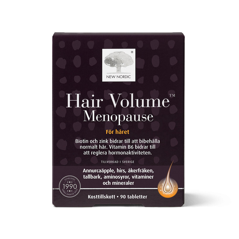 Hair Volume Menopause från New Nordic - ett kosttillskott i tablettform för håret