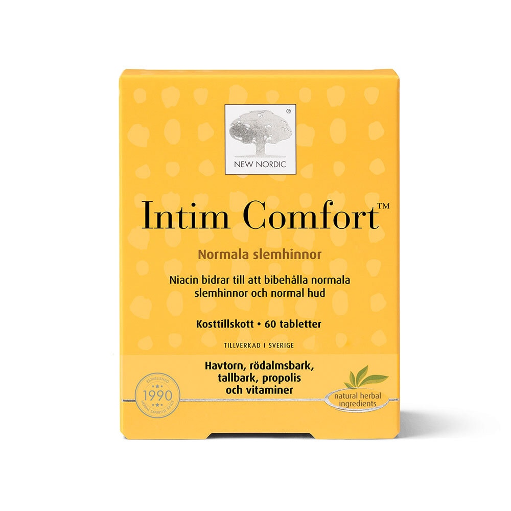 Intim Comfort från New Nordic - Ett kosttillskott i tablettform som bidrar till hormonell balans