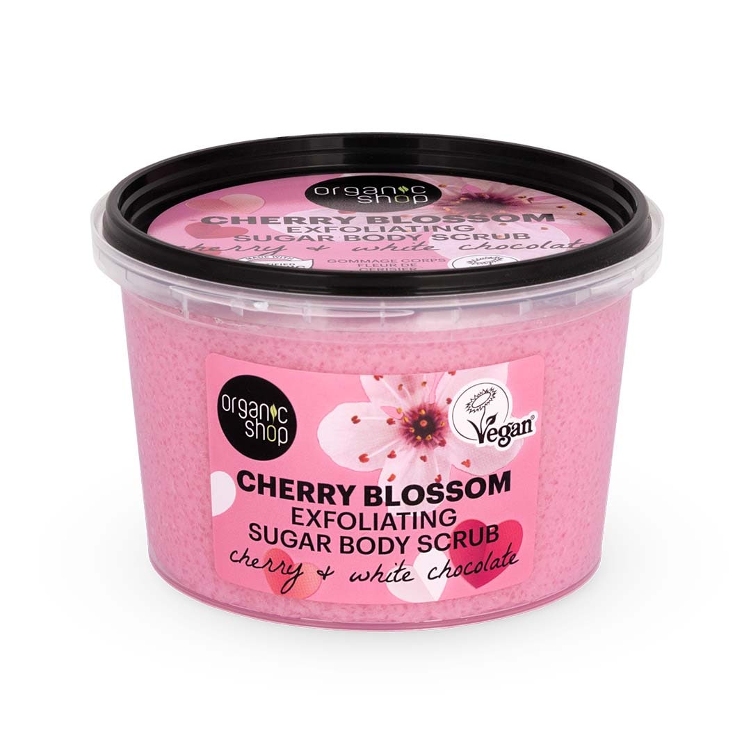 Cherry Blossom exfoliating sugar body scrub 250ml