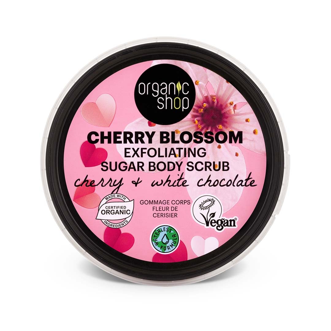 Cherry Blossom exfoliating sugar body scrub 250ml