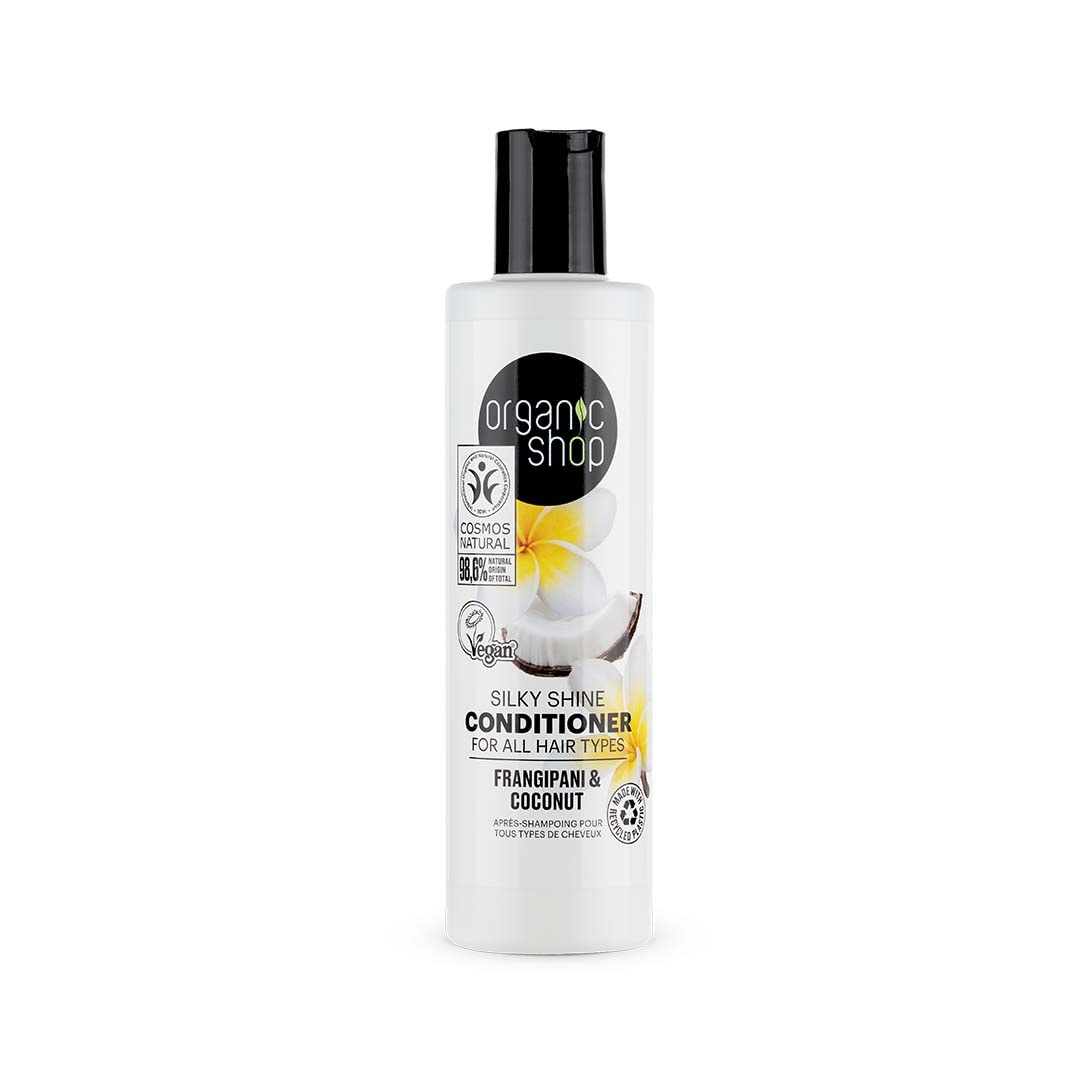 Silky Shine Conditioner For All Hair Types Frangipani and Coconut 280ml