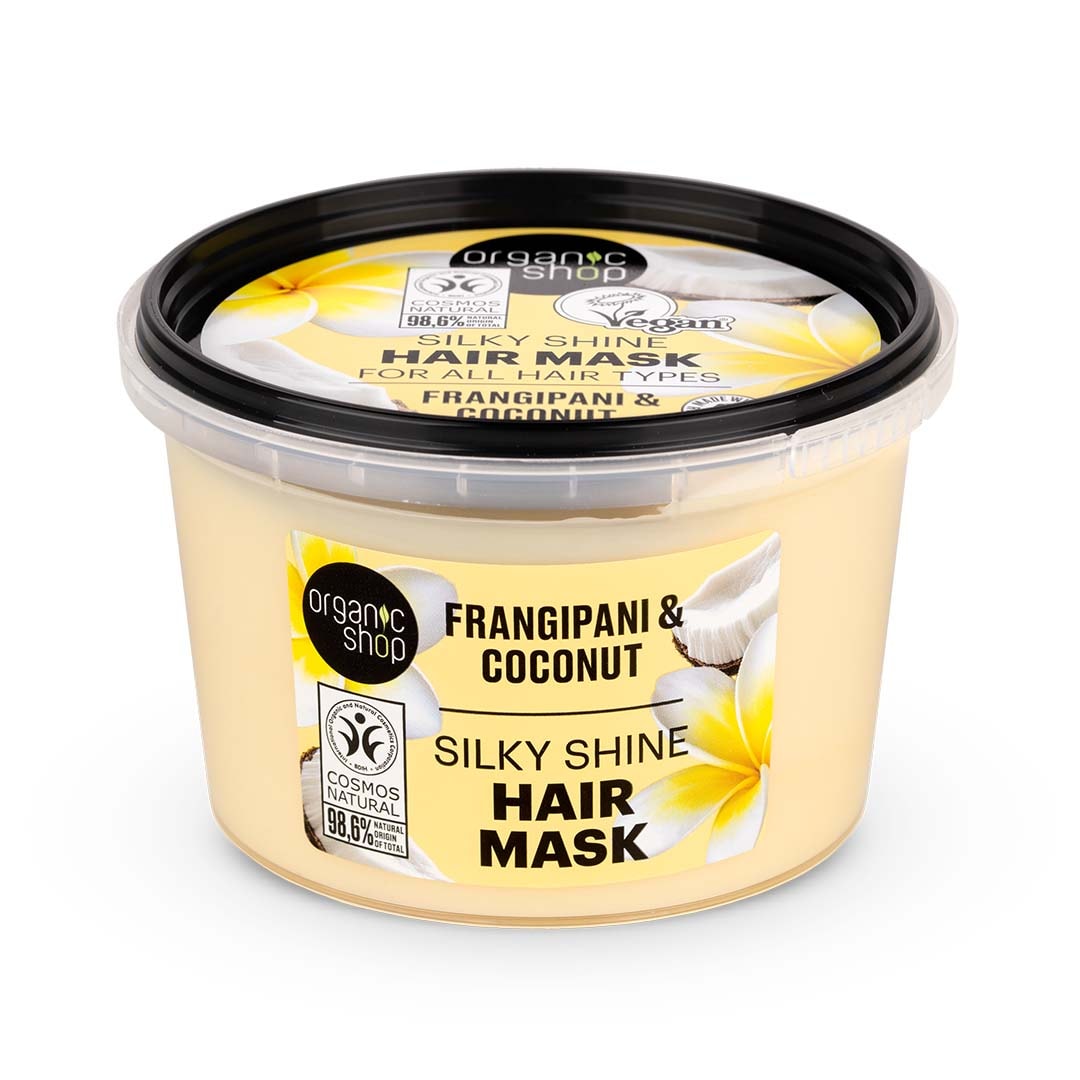 Silky Shine Mask For All Hair Types Frangipani and Coconut 250ml