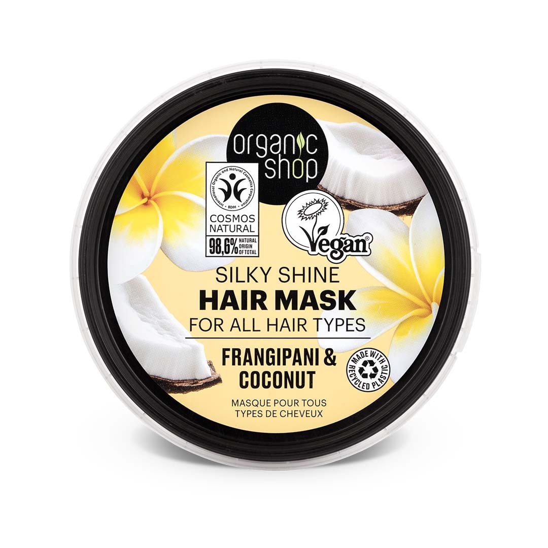 Silky Shine Mask For All Hair Types Frangipani and Coconut 250ml