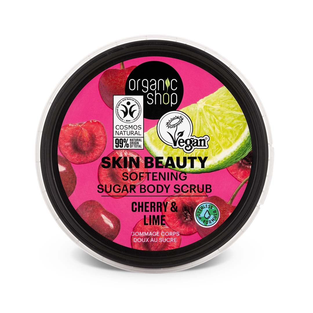 Skin Beauty softening sugar body scrub Cherry & Lime 250ml