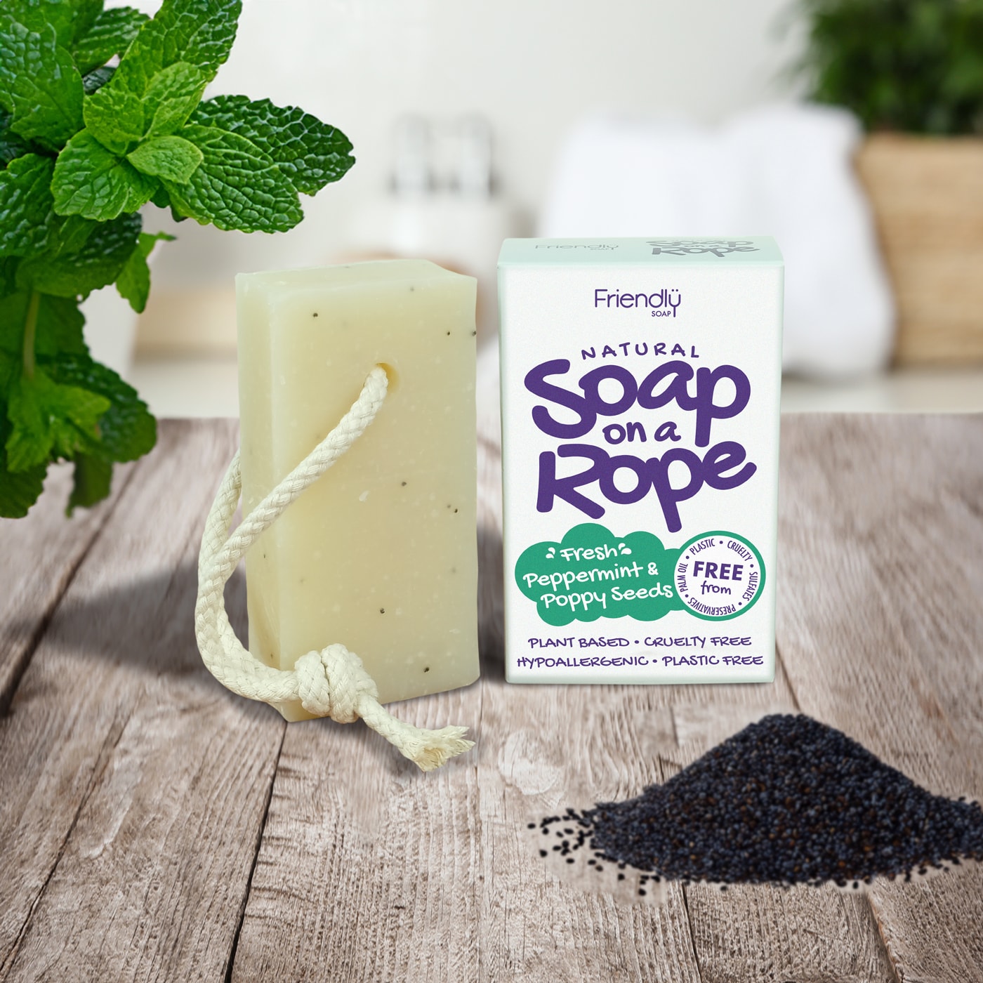 Reptvål Peppermint & Poppy Seeds 125g