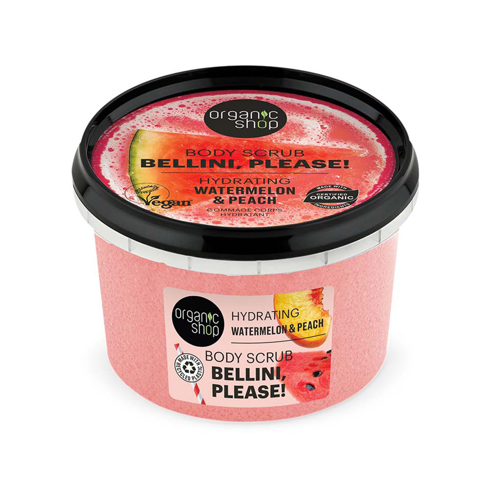 Bellini, please! body scrub. Hydrating. Watermelon & Peach 250ml
